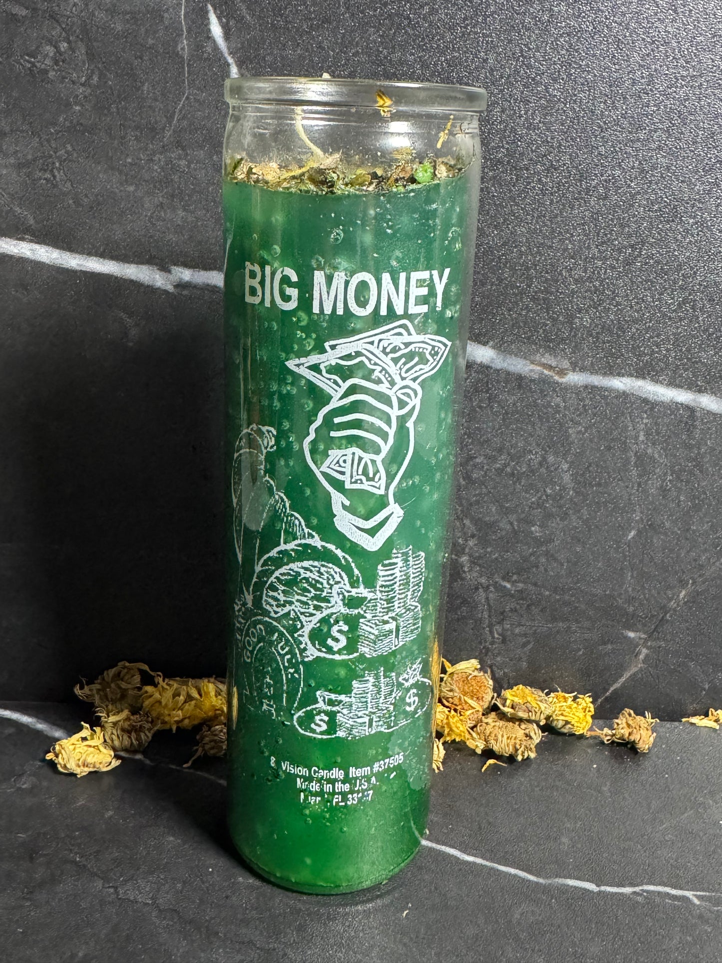 Big Money- 7 Day Candle Dressed