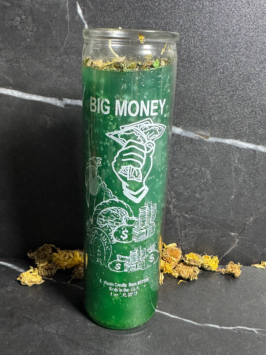 Big Money- 7 Day Candle Dressed