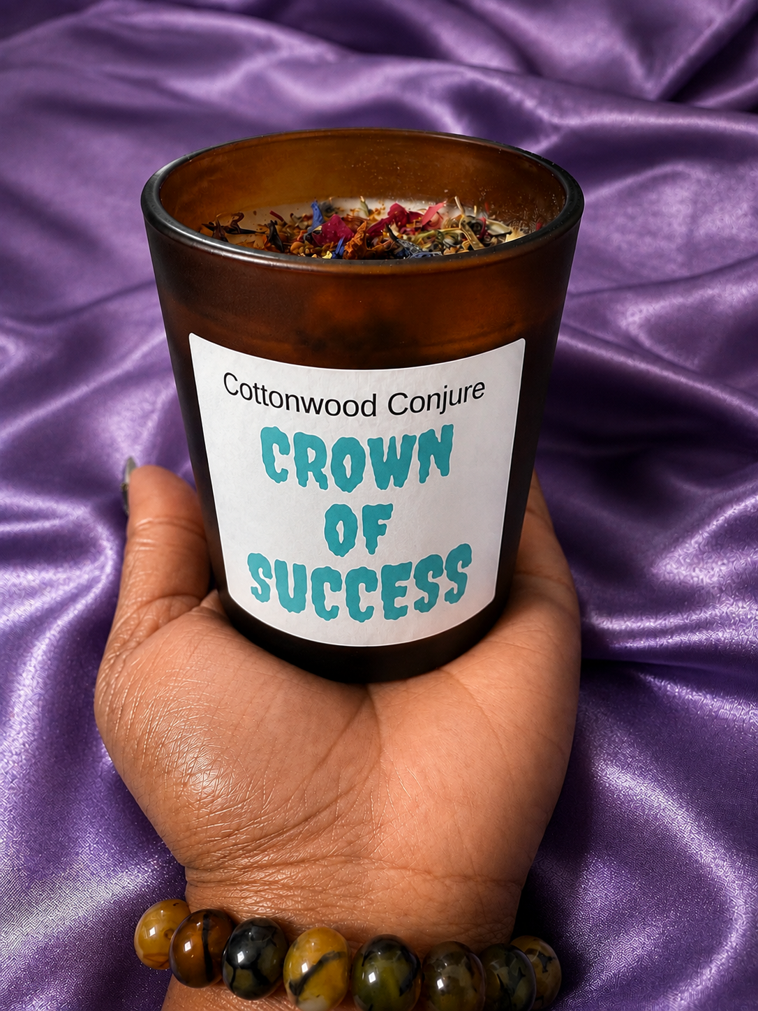 Crown Of Success Intention Candle