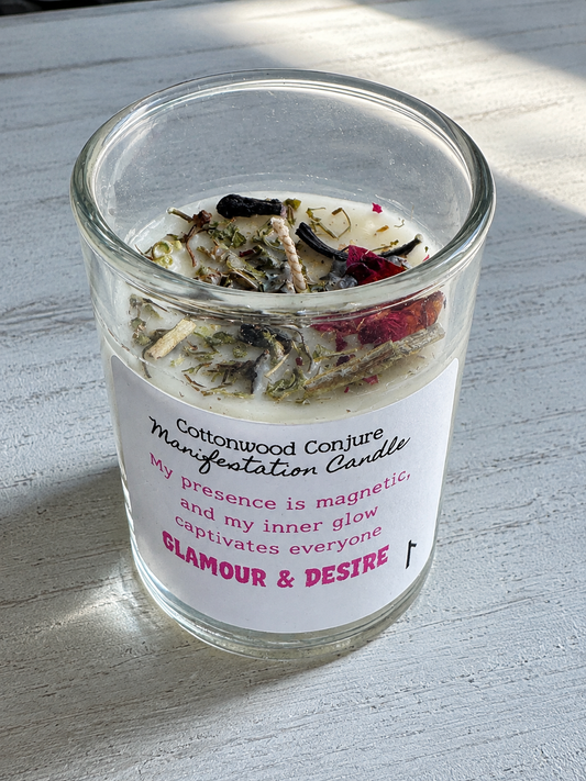 Glamour & Desire- Votive Manifestation Candle