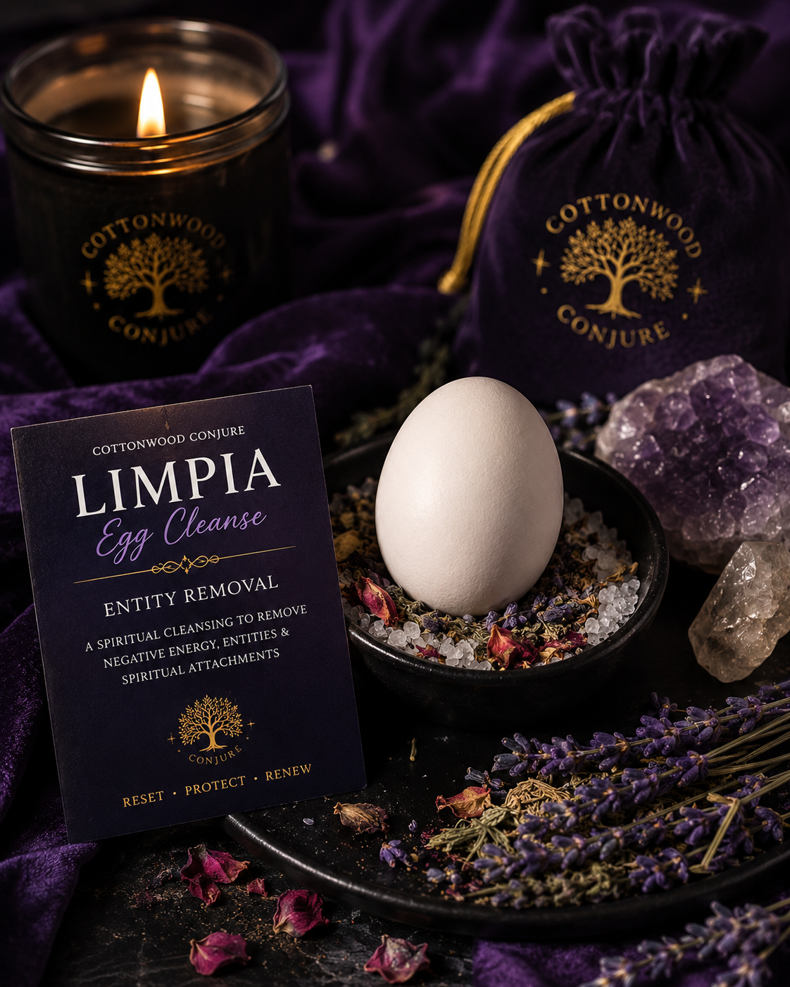 Entity Removal Limpia (Egg Cleanse) + Reki