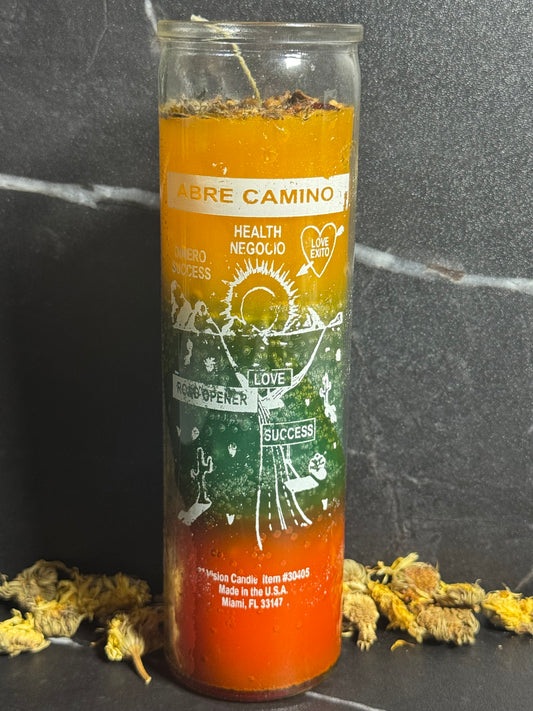 Road Opener  7- Day Candle Dressed
